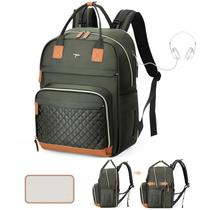 Mochila Tonyeee Bolsa para Pañales Expandible Verde 25-37L