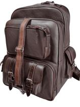 Mochila Tracker de Couro Café. Mochila Tracker de Couro Café.