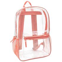 Mochila Trail Maker em PVC transparente transparente para crianças Coral