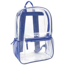 Mochila Trail Maker transparente em PVC azul para crianças