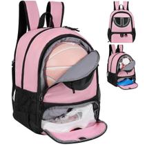 Mochila TRAILKICKER 30L com compartimento para bola e tênis, rosa Mochila TRAILKICKER 30L com compartimento para bola e tênis, rosa