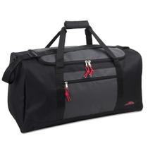 Mochila Trailmaker 55L de lona leve de 24 polegadas preta