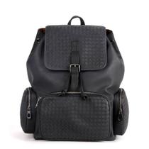 Mochila trançada masculina, mochila de viagem de grande capacidade masculino