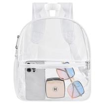 Mochila transparente branca impermeável aprovada pelo USPECLARE Stadium Mochila transparente branca impermeável aprovada pelo USPECLARE Stadium