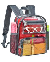 Mochila transparente MAY TREE Clear Bag Stadium Approved Grey