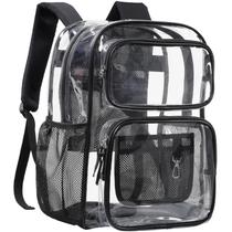 Mochila transparente PACKISM 17 Heavy Duty PVC transparente preta Mochila transparente PACKISM 17 Heavy Duty PVC transparente preta