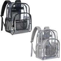 Mochila transparente PACKISM Heavy Duty Transparente Preto Cinza