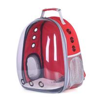 Mochila Transparente Para Filhotes Gato Cão Bolsa Espacial