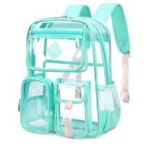 Mochila transparente PIG PIG GIRL para escola, faculdade, trabalho e viagens