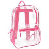 Mochila transparente Trail Maker transparente para crianças rosa