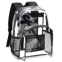 Mochila transparente Vorspack Extra Large PVC transparente preta