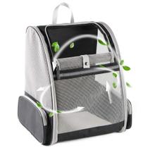 Mochila transportadora de animais de estimação Texsens Innovative Traveler preta