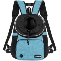 Mochila transportadora frontal para cães PetAmi Teal Blue para 7 kg Mochila transportadora frontal para cães PetAmi Teal Blue para 7 kg