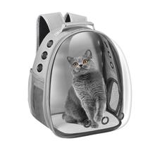 Mochila transportadora para animais de estimação Dorphy Space Capsule para gato/cachorro cinza