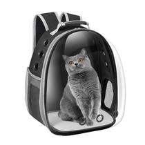 Mochila transportadora para animais de estimação Dorphy Space Capsule para gato/cachorro preta