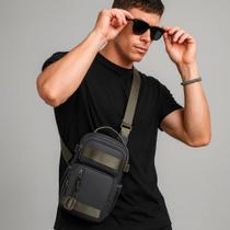 Mochila Transversal Masculina Shoulder Bag Bolsa Lateral Masculina Casual