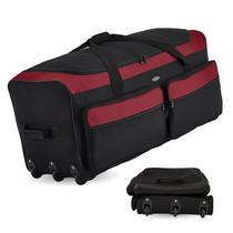 Mochila Travelers Club Asgard 36L expansível de 3 rodas vermelha Mochila Travelers Club Asgard 36L expansível de 3 rodas vermelha