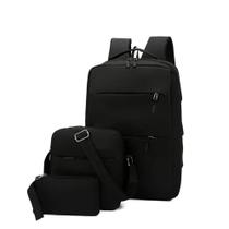 Mochila Trent com Kit 3 Slim Impermeável Para Notebook 15.6 Resistente Reforçada Masculina Feminina - Preta - Stec