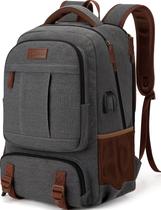 Mochila Tzowla Canvas para Laptop 15,6" com Porta USB de Carregamento
