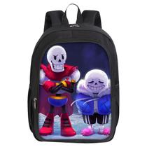 Mochila Undertales Sans Papyrus Cartoon Kids School 40cm Mochila Undertales Sans Papyrus Cartoon Kids School 40cm