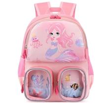 Mochila Unicórnio Infantil Escolar Faixa refletiva