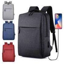 Mochila Unissex Impermeável Notebook 15.6 Antifurto Carregamento Escolar Faculdade USB Cores