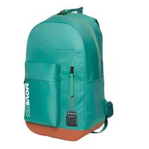 Mochila Unissex Juvenil Cores Escolar Viagem Cor:verde