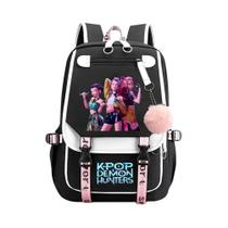 Mochila Unissex KPop Demon Hunters Para Adolescentes, Crianças, Meninos, Meninas, Homens E Mulheres