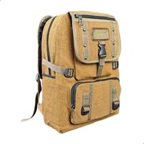 Mochila Unissex Militar Lona Alça Bolsos Resistente