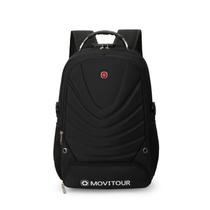 Mochila Unissex Notebook com Cadeado, Entrada para USB/ Fone de ouvido e capa de Chuva - Movitour Bombs