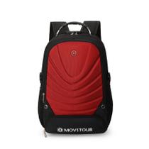 Mochila Unissex Notebook com Cadeado, Entrada para USB/ Fone de ouvido e capa de Chuva - Movitour Bombs