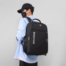 Mochila Unissex Notebook com Cadeado, Entrada para USB/ Fone de ouvido e capa de Chuva - Movitour Nomad