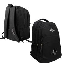 Mochila Unissex Preta Resistente à Água Alça Reforçada Mochila Unissex Preta Resistente à Água Alça Reforçada