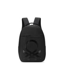 Mochila United Colors of Benetton Fabrica preta para laptop de 15,6"