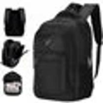 Mochila Universitária Masculina Alça Reforçada Porta Notebook PRETO