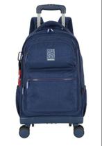 MOCHILA UP4YOU AZUL 360º REFORÇADA COM CARRINHO LUXCEL MOCHILA UP4YOU AZUL 360º REFORÇADA COM CARRINHO LUXCEL