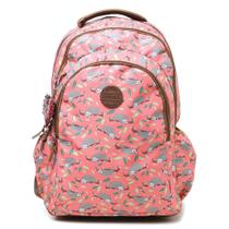 Mochila Up4You Básica Estampada Com Charm Bag