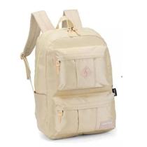 Mochila Up4you De Costas Feminina Grande Cor Bege