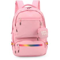 Mochila UP4YOU GRL Power para Notebook Grande - Rosa