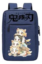 Mochila Usb Demoníaca Anime Estudante De Viagem Escolar