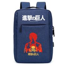 Mochila USB Escolar Estampa Infantil Attack On Titan Notebooks, Trabalho Escola Interface USB