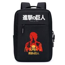 Mochila USB Escolar Estampa Infantil Attack On Titan Notebooks, Trabalho Escola Interface USB