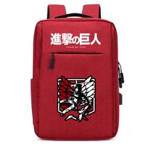 Mochila USB Escolar Estampa Infantil Attack On Titan Notebooks, Trabalho Escola Interface USB