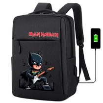 Mochila USB Escolar Estampa Infantil Batman Notebooks, Trabalho Escola (Interface USB)