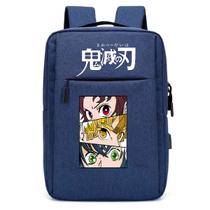 Mochila USB Escolar Estampa Infantil Demon Slayer Notebooks, Trabalho Escola Interface USB