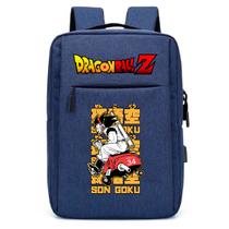 Mochila USB Escolar Estampa Infantil Dragon Ball Notebooks, Trabalho Escola Interface USB