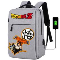 Mochila USB Escolar Estampa Infantil Dragon Ball Notebooks, Trabalho Escola (Interface USB)