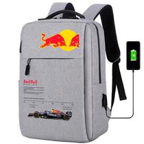 Mochila USB Escolar Estampa Red Energético Moderna Para Trabalho Notebooks E Dia A Dia