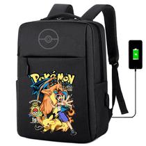 Mochila USB Escolar Estampa Unissex Pokemon Notebooks, Trabalho Escola Interface USB