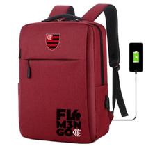Mochila USB Estampa Mengão Infantil Escolar Perfeita Para Notebooks E Tarefas Trabalho Dia a Dia